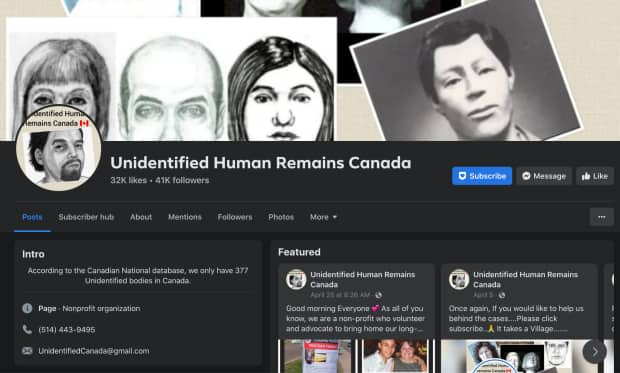 Unidentified Human Remains Canada/Facebook