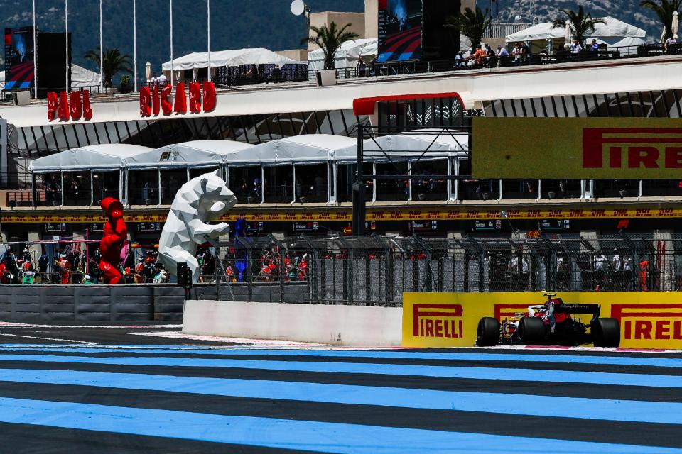 Making an impact: Charles Leclerc on his way to more points for Sauber, in the 2018 French Grand Prix