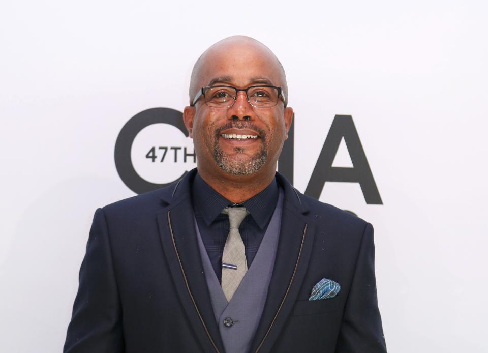 Darius Rucker poses on arrival at the 47th Country Music Association Awards in Nashville