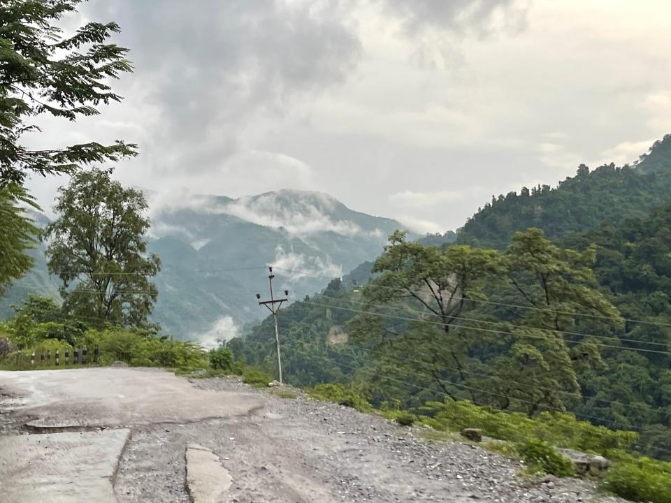 Mahabharata Mountain Range in Nepal.