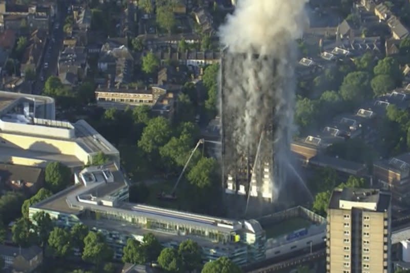 英國倫敦西部格倫費爾大樓大火（AP）