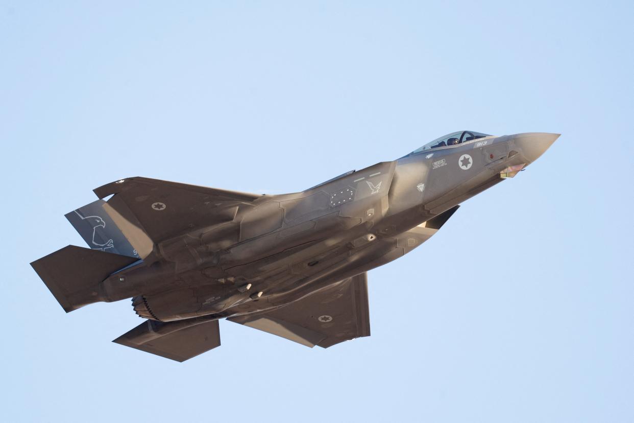 An Israeli F-35 fighter jet