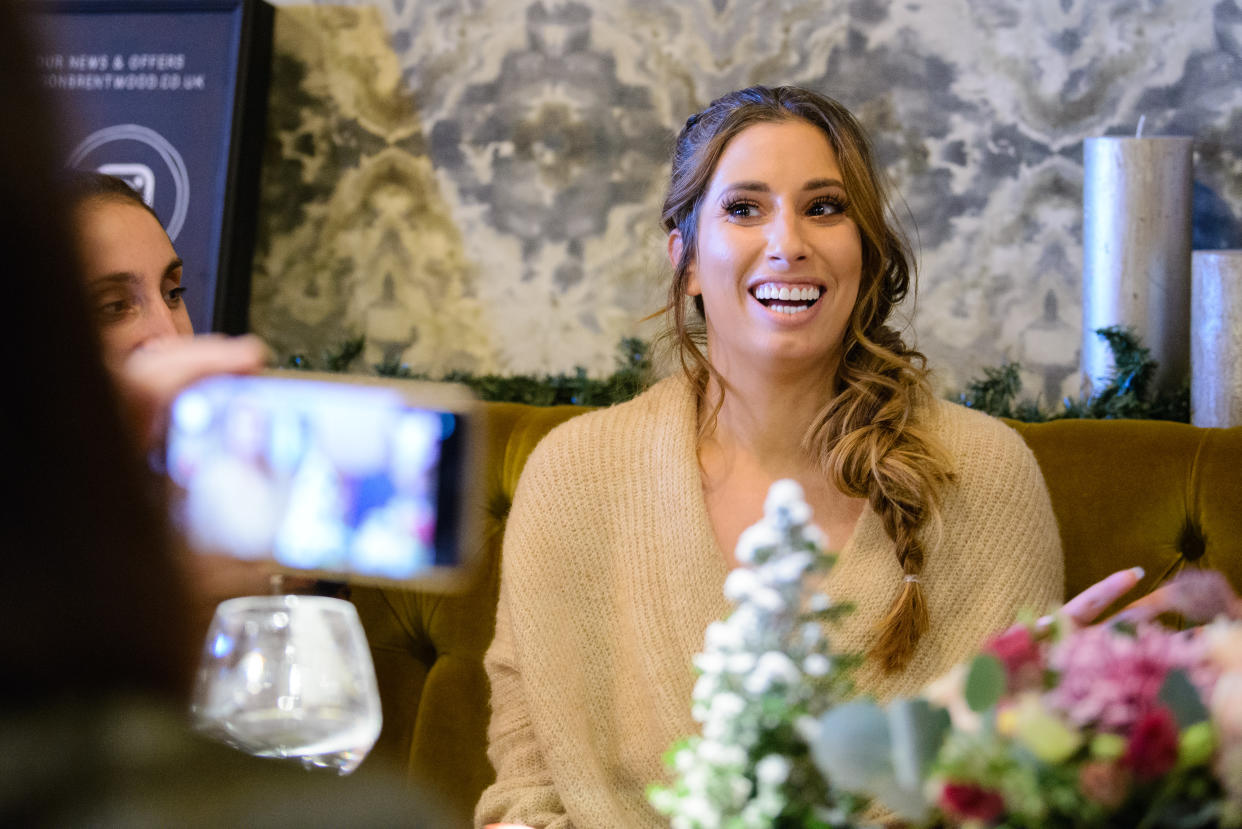 Stacey Solomon has started hanging up the Christmas decor in her home. (Getty Images)