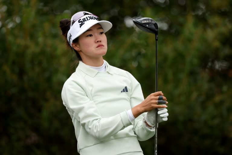 Australian Grace Kim has a one-shot lead after the first round of the LPGA LA Championship (Harry How)