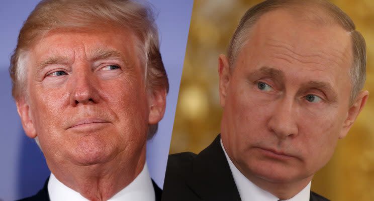 Trump and Putin are slated to meet Friday. (Photos: Evan Vucci/AP-Mikhail Svetlov/Getty Images)