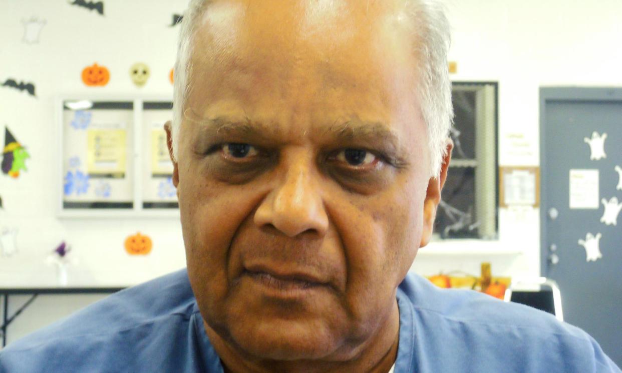 <span>Krishna Maharaj in 2012. He had been a successful businessman until his sentence for the murders of two people in 1986.</span><span>Photograph: David Adams/Reuters</span>