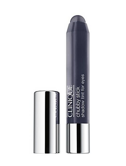 $16, <a href="http://www1.bloomingdales.com/shop/product/clinique-chubby-stick-shadow-tint-for-eyes-in-curvaceous-coal?ID=653470&cm_mmc=Google_PLA-_-main-_-21882504424-_-pcrid=21485276464&mkwid=qhWuCW3X&gclid=CPP6os6bqrcCFYqY4AodeGUAoA" target="_blank">Bloomingdales.com</a>
