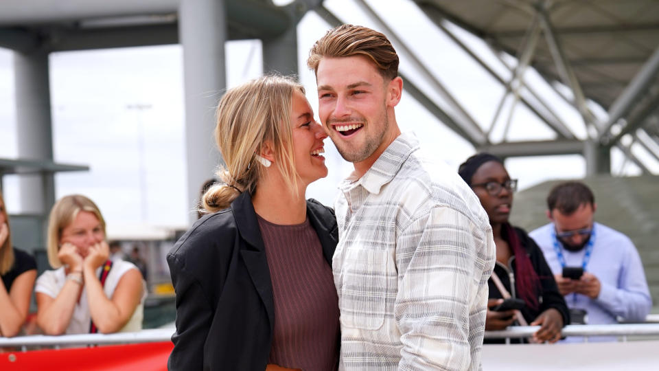 Tasha Ghouri and Andrew Le Page finished in fourth place on the 2022 series of Love Island. (PA/Getty)