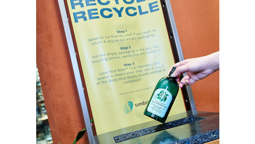 Go Green with The Body Shop: Refill Stations, Recycling Scheme, Commitment to be 100% Vegan