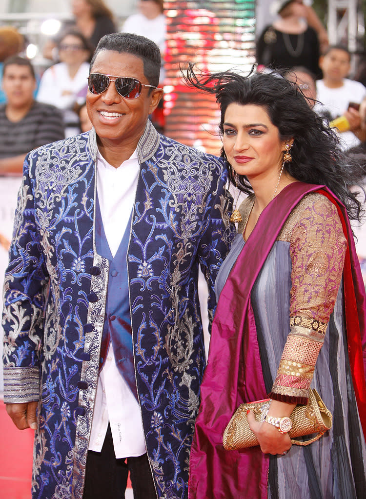 Michael Jackson's This It It LA Premiere 2009 Jermaine Jackson Halima Rashid