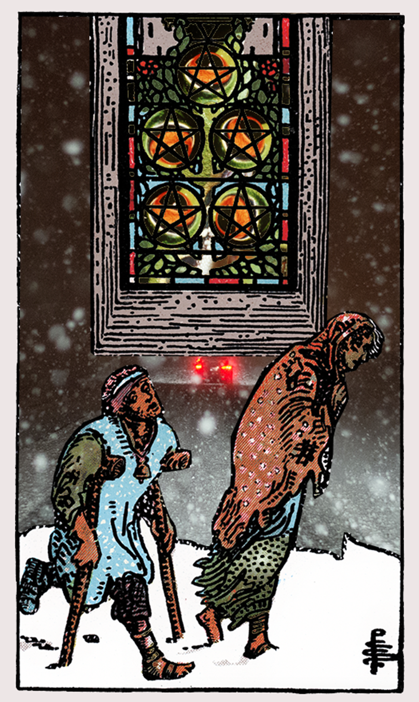 five of pentacles tarot card