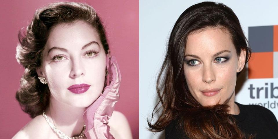 <p>Liv Tyler possesses the same delicately fair skin, dark hair, and green eyes that made Ava Gardner one of the biggest film stars in the '40s and '50s. </p>