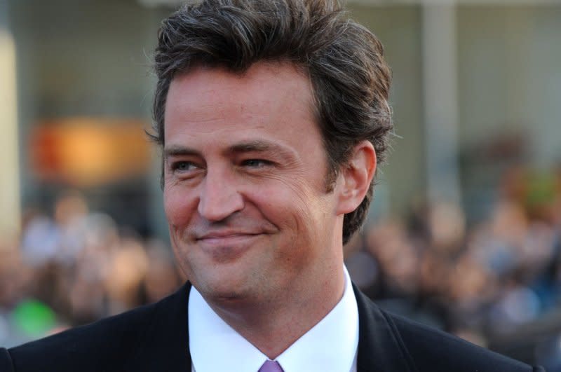 Matthew Perry, a cast member in "17 Again," attends the premiere of the film at Grauman's Chinese Theatre in the Hollywood section of Los Angeles in 2009. File Photo by Jim Ruymen/UPI