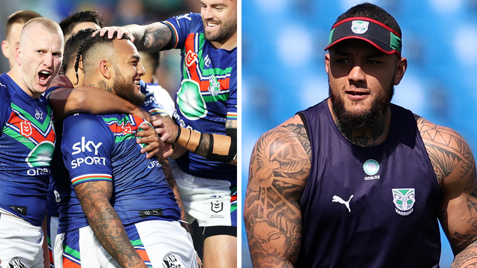 Addin Fonua-Blake celebrates and Fonua-Blake trains.