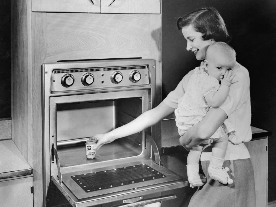 A 1955 microwave oven.