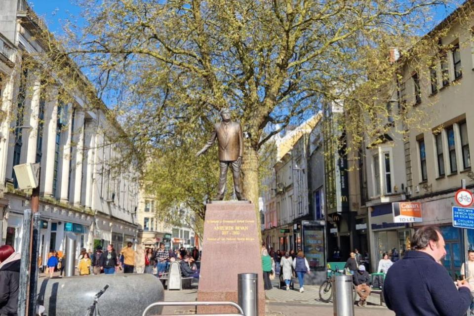 South Wales Argus: The protest is set to be held on Queen Street in Cardiff in front of the Aneurin Bevan statue