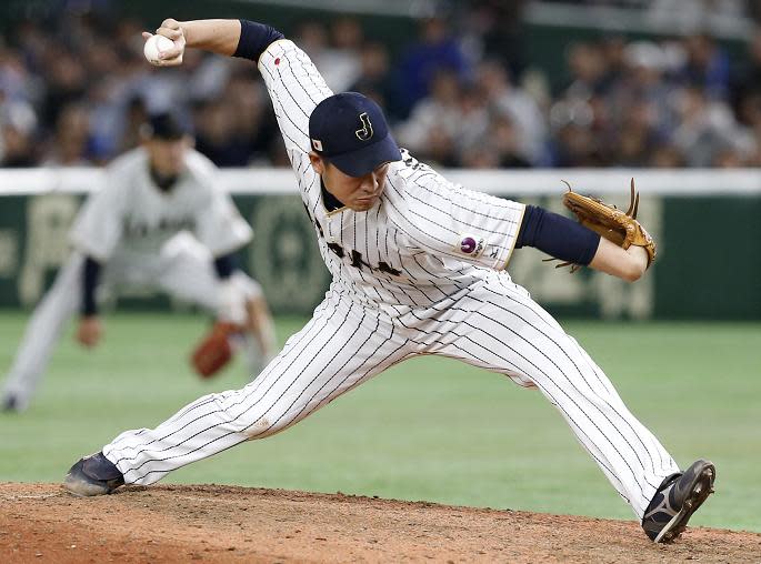 Submarine pitcher Kazuhisa Makita could join Shohei Ohtani in MLB this offseason. (AP)