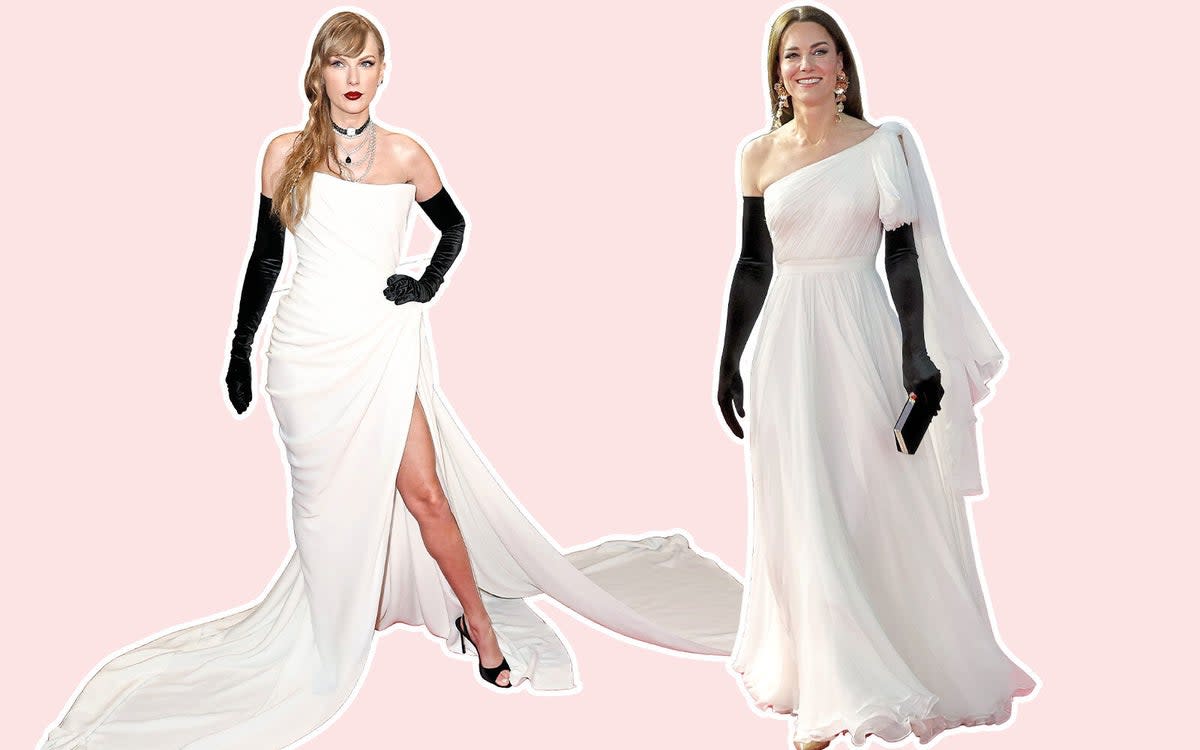 Taylor Swift and the Princess of Wales in their matching looks (ES)