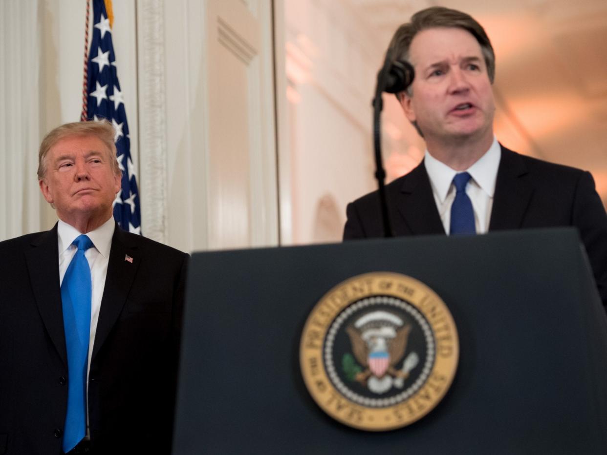 Kavanaugh in the White in 2018, shortly after his nomination (AFP)