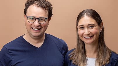 Anthropic founders brother and sister Daniela Amodei (R) and Dario Amodei (L)