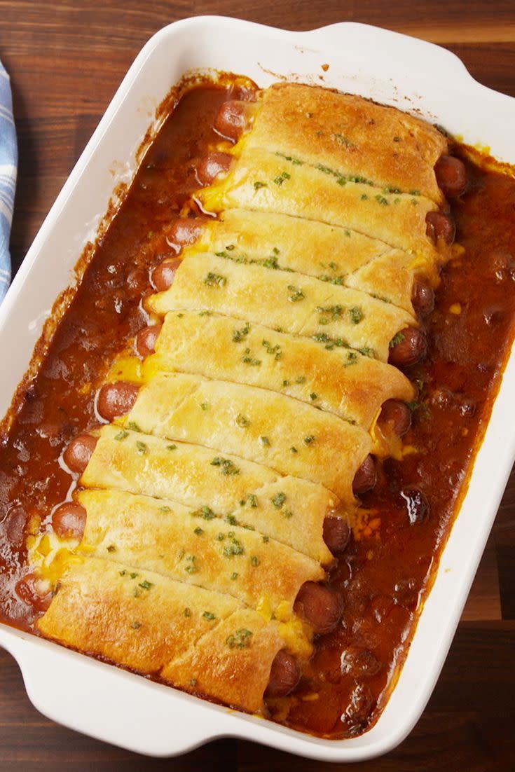 Chili Cheese Dog Casserole