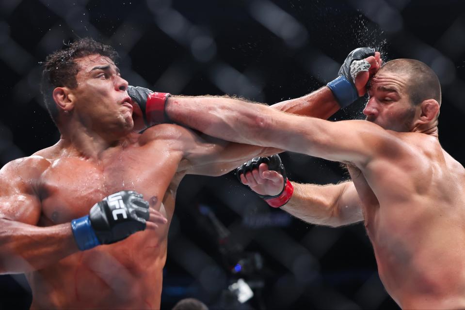 Sean Strickland (right) outpointed Paulo Costa in the co-main event of UFC 302 (Getty Images)