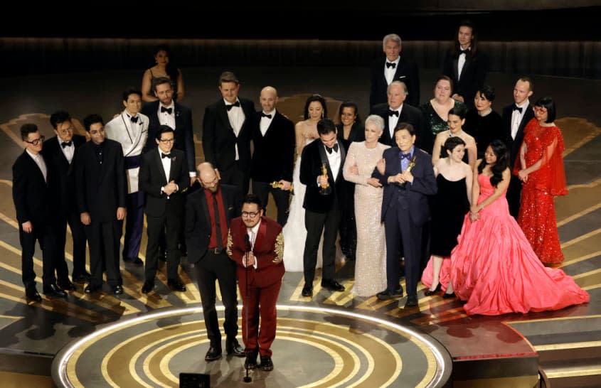 Daniel Scheinert and Daniel Kwan at the Oscars