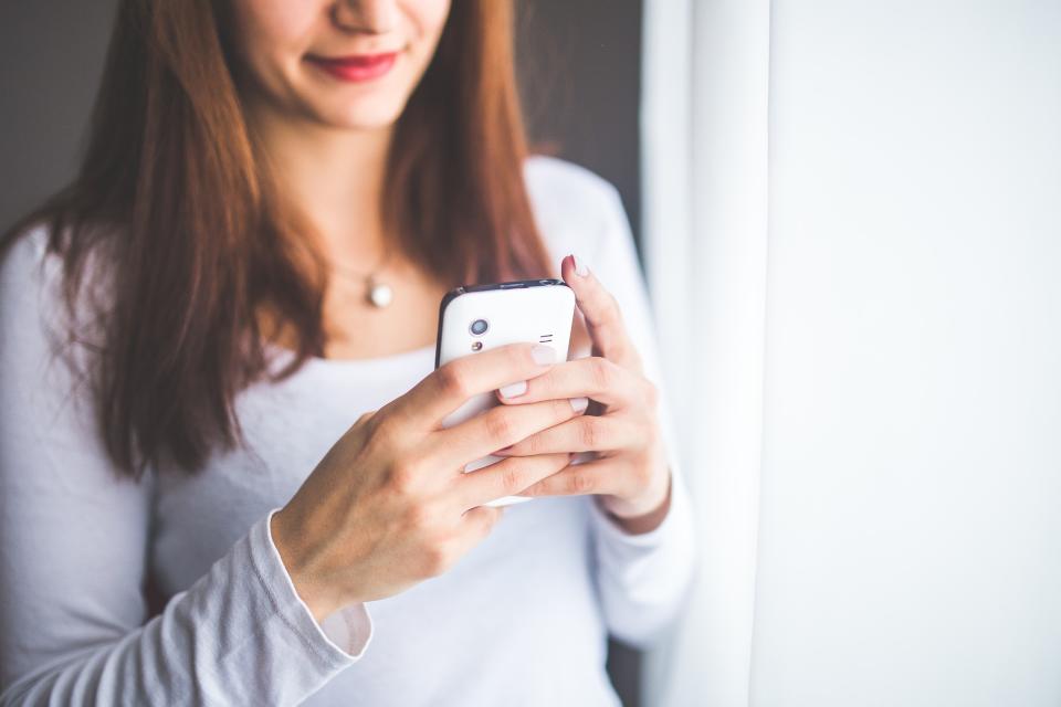 Woman on phone