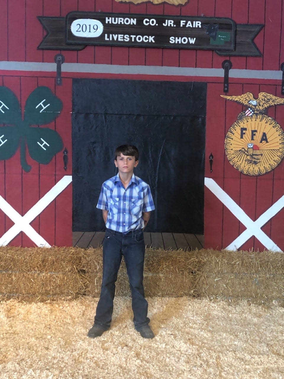 Western Reserve Schools seventh grader Diesel Pippert raised $15,000 by auctioning off a hog at the Huron County (Ohio) Fair