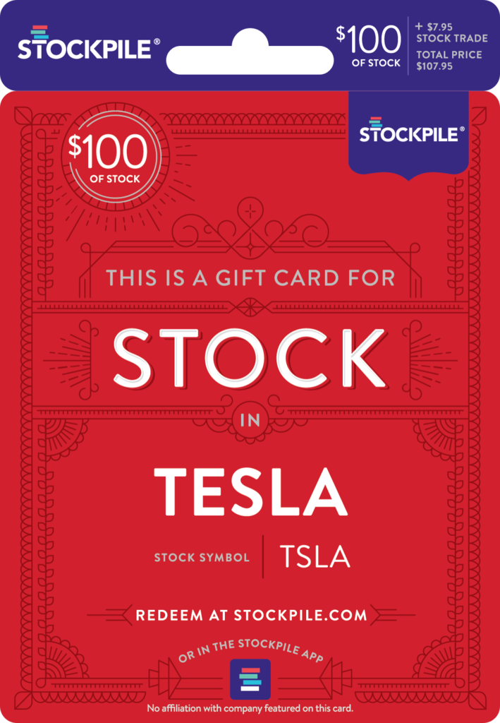 18) Gift Card for Tesla Stock