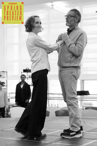 <p>Jenny Anderson for Cabaret at the Kit Kat Club</p> Bebe Neuwirth and Steven Skybell rehearse for 'Cabaret'