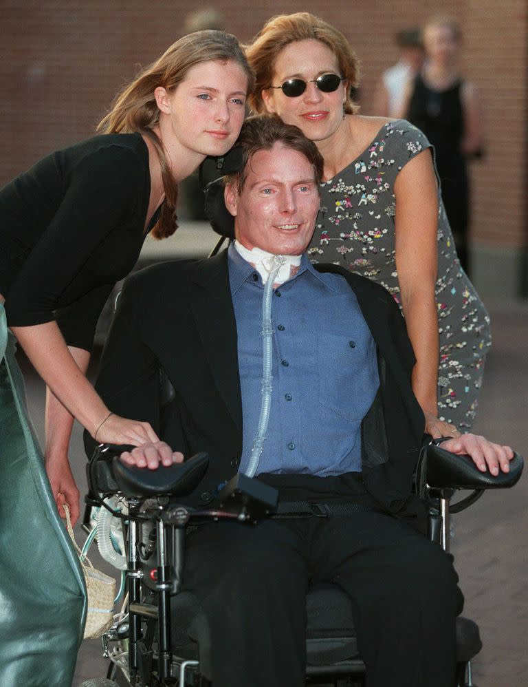 En 1999, Christopher Reeve junto a su hija Alexandra y su mujer Dana