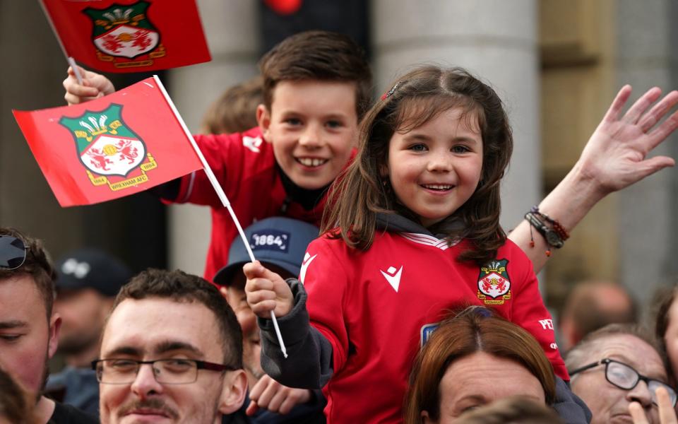 Wrexham fans - Ryan Reynolds and Rob McElhenney want Wrexham in the Premier League - PA/Nick Potts