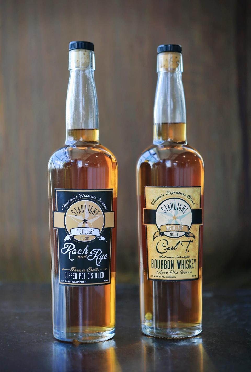 Starlight Distillery's Rock and Rye is a whiskey that harkens back to the ones produced in the 1880s. There's also a Carl T bourbon that the distillery has produced. Starlight Distillery grows its own corn for its mash. Aug. 20, 2014