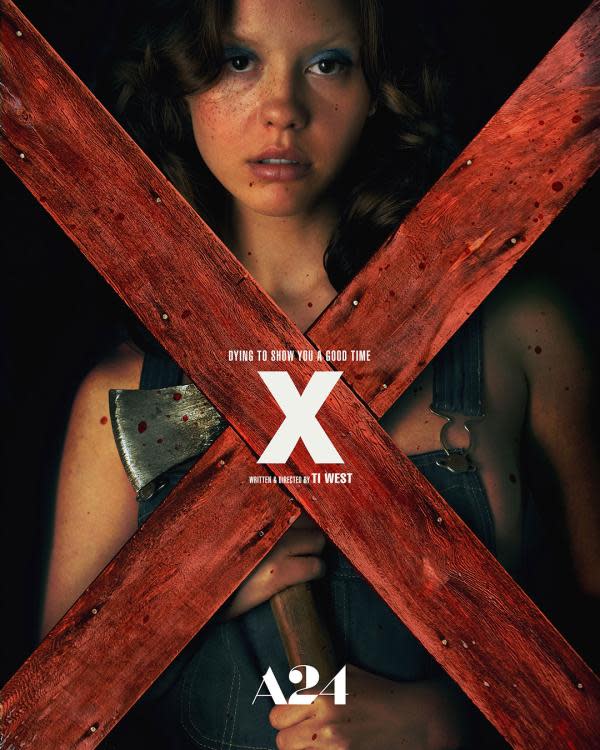 Poster oficial de 'X', la primera película de la saga
