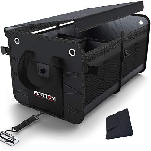 4) FORTEM Car Trunk Organizer With Foldable Cover