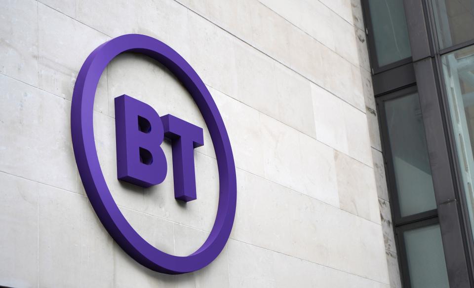 The BT logo (PA Media)