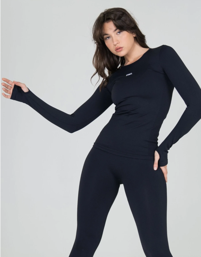 Seamless Cropped Singlet - Black – SECONDLEFT