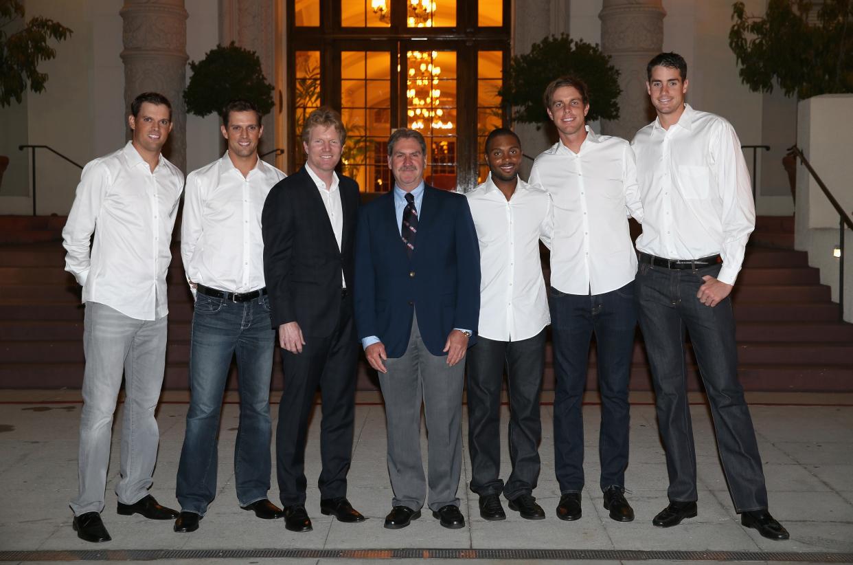 Isner was supposed to play against Great Britain in San Diego in February, but ended up a late scratch. He should be back against Slovakia. (Photo by Clive Brunskill/Getty Images)