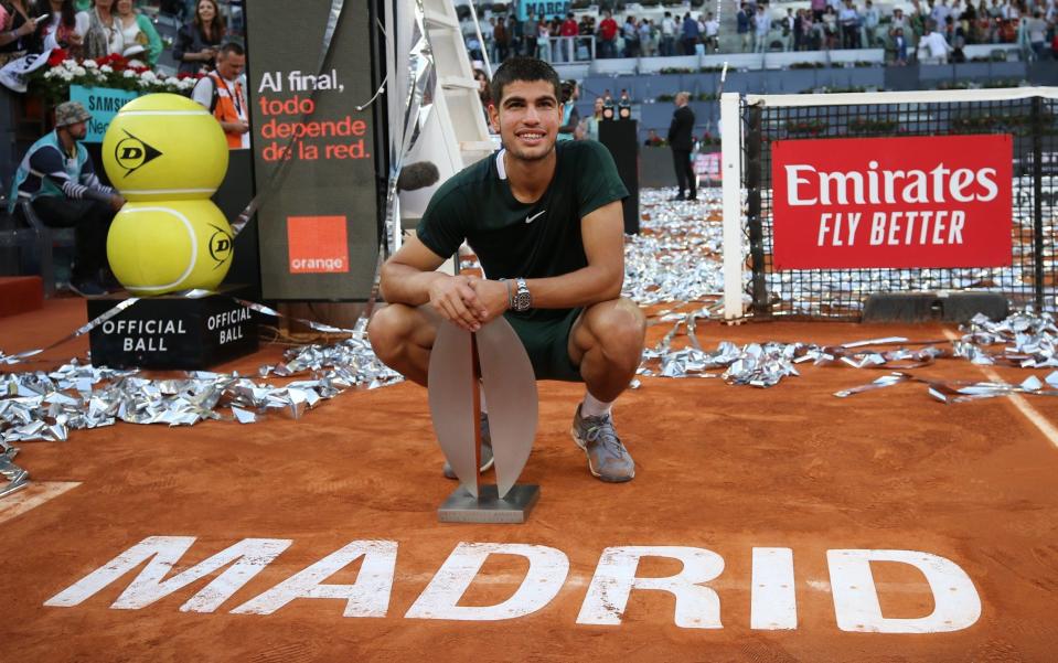 Beating Rafael Nadal and Novak Djokovic marks Carlos Alcaraz as a genuine successor to 'Big Three' - GETTY IMAGES