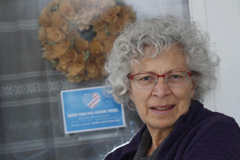 In this Thursday, Feb. 23, 2017, photograph, Vicki Tosher, a breast cancer patient, is shown outside her home in the south Denver suburb of Englewood, Colo. Tosher, like countless other Americans, likes the subsidized health plan that she buys through the Affordable Care Act and is concerned with Republicans' efforts to scuttle the coverage. (AP Photo/David Zalubowski)