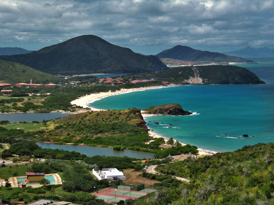 Margarita Island against stormy cloudy sky in Venezuela. (Photo: Gettyimages)