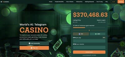 TG.Casino ICO has raised $376,000 for its innovative gaming token