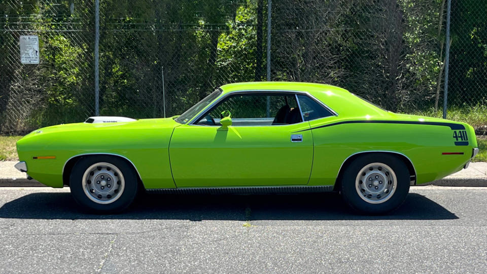 A 1970 Plymouth Barracuda.