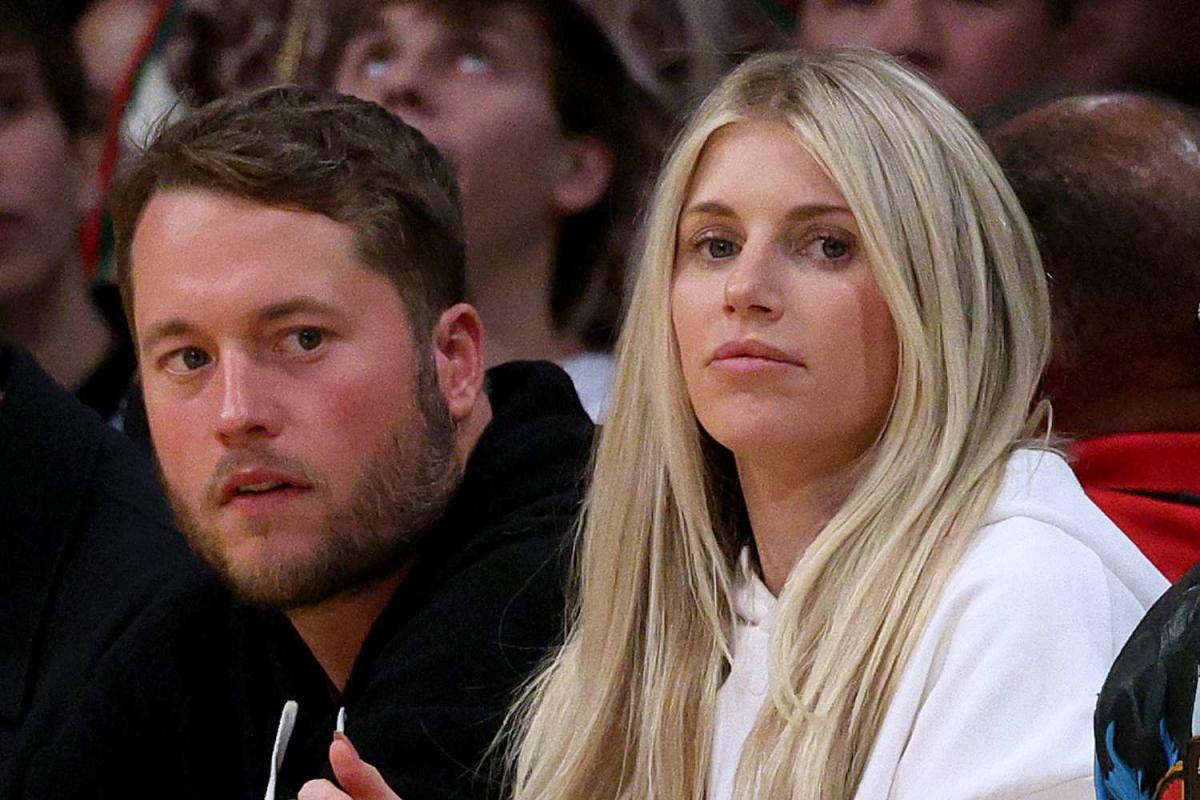 Matthew Stafford and Cooper Kupp Get Scoreboard Duty at Wives' Game