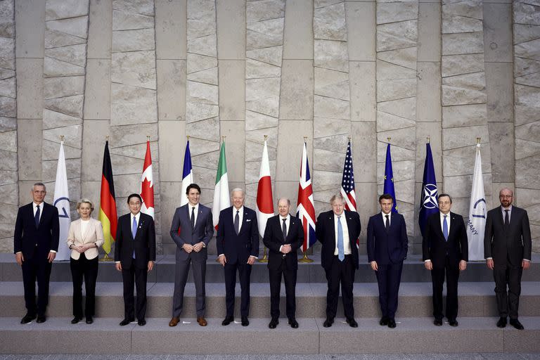 En marzo del 2022, los líderes del G7 se reunieron para discutir las consecuencias de la invasión de Ucrania y el rol de China en el conflicto