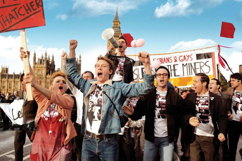 <p>Compared to other stories about LGBT rights (and really, even miners’ rights), Pride comes off comparatively too upbeat, too sweet. But that’s not a knock against the film, which deftly avoids naiveté or saccharinity. Instead, it uses its sunnier aspects—dildo jokes, lesbian-intrigued grandmothers—to counteract the harsher notes of AIDS, prejudice, and assault that punctuate this true story about the Lesbians and Gays Support the Miners organisation in 1984 Britain. The subject of gay rights against the miners’ Thatcher-era marginalisation might feel a little too on the nose, but in today’s persistent landscape of infringed rights and alienated communities, Pride also feels timely. </p><p><a class="link " href="https://www.amazon.com/gp/video/detail/amzn1.dv.gti.fea9f74c-de3d-5101-cdd8-7cb6ce2c346e?autoplay=1&tag=hearstuk-yahoo-21&ascsubtag=%5Bartid%7C1927.g.32808268%5Bsrc%7Cyahoo-uk" rel="nofollow noopener" target="_blank" data-ylk="slk:Watch Now;elm:context_link;itc:0;sec:content-canvas">Watch Now</a></p>