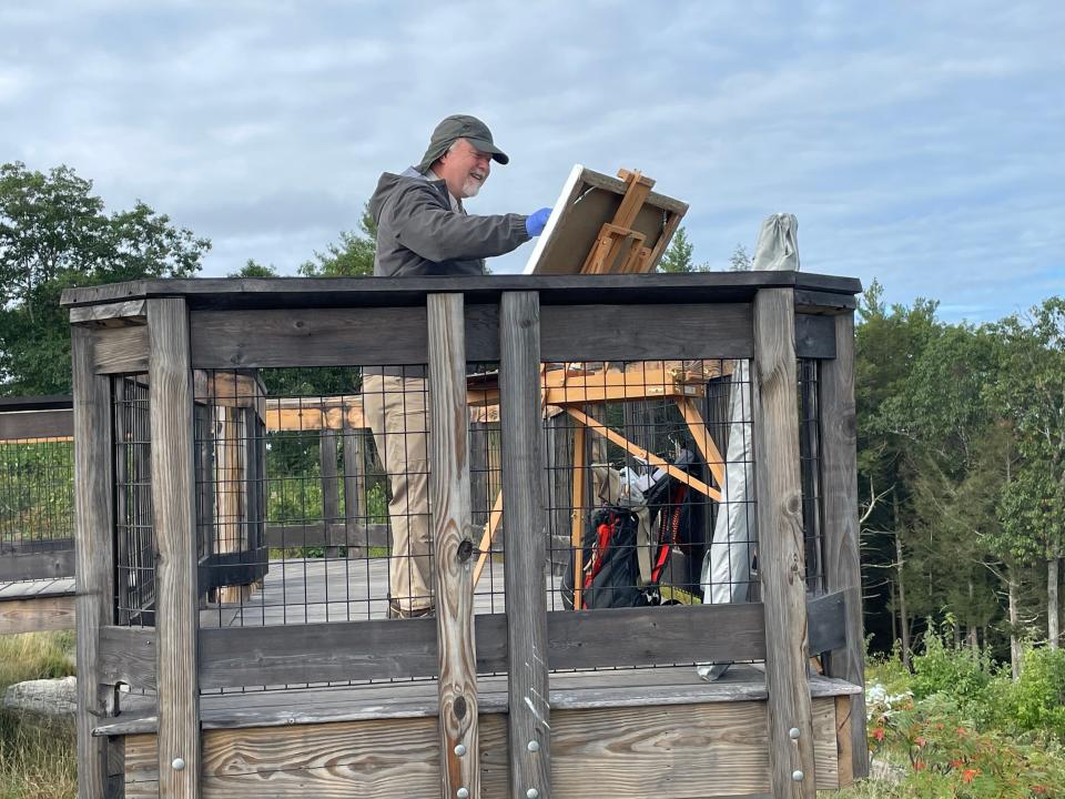Mount Agamenticus holds Second Annual Plein Air Art event July 30, 2022.