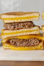 <p>When a plain ol' cheeseburger is just not enough.</p><p>Get the recipe from <a href="https://www.delish.com/cooking/recipe-ideas/recipes/a54520/grilled-cheese-burger-recipe/" rel="nofollow noopener" target="_blank" data-ylk="slk:Delish;elm:context_link;itc:0;sec:content-canvas" class="link ">Delish</a>.</p>