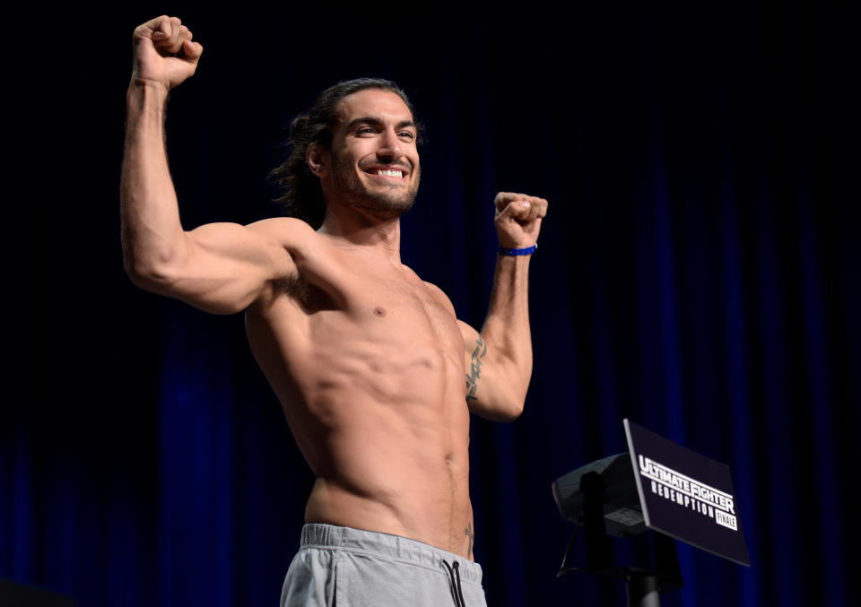 UFC middleweight Elias “The Spartan” Theodorou will be the first “ring boy” of MMA. (Photo: Getty Images)